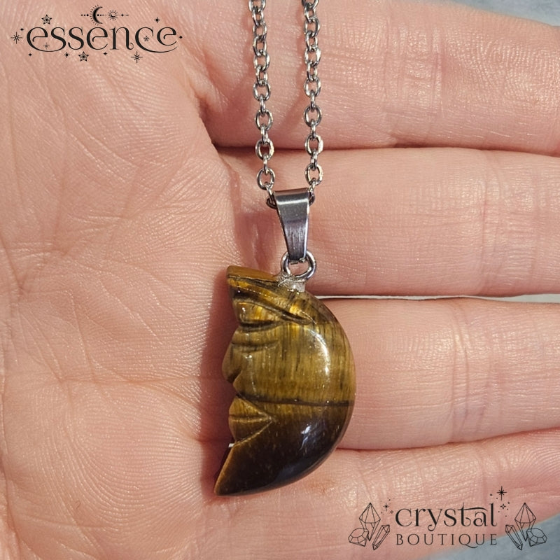 Tigers Eye Moon Necklace