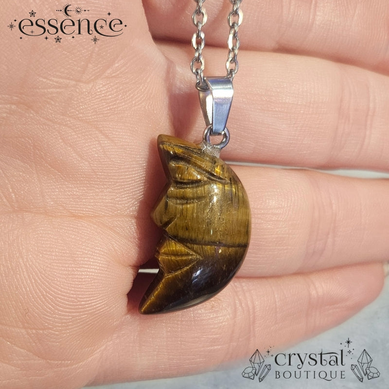 Tigers Eye Moon Necklace