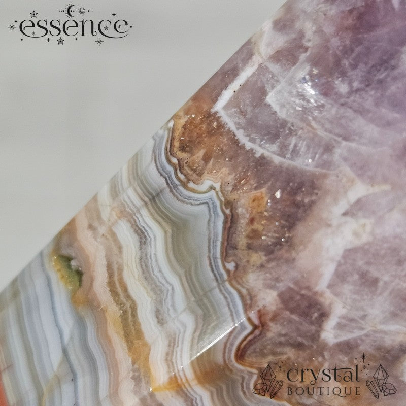 Amethyst & Crazy Lace Agate Wand 108g