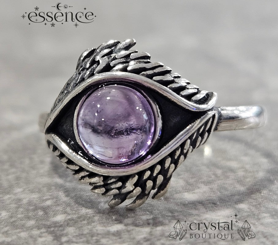 Amethyst Eye Adjustable S925 ring