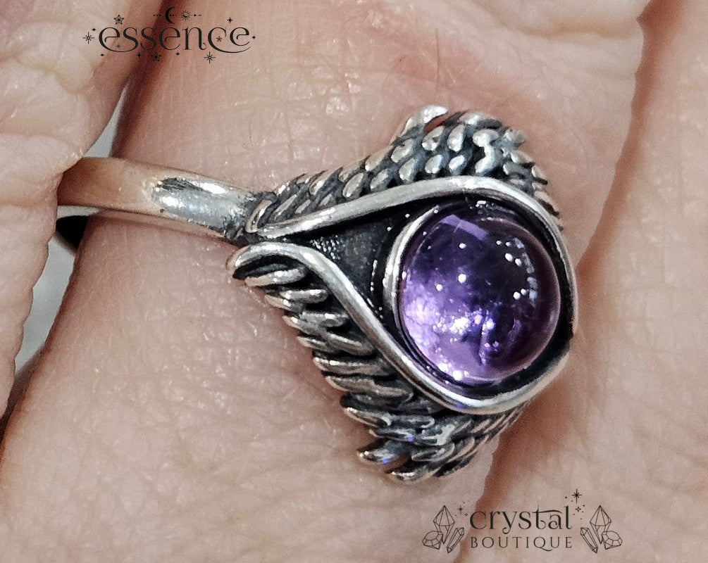 Amethyst Eye Adjustable S925 ring