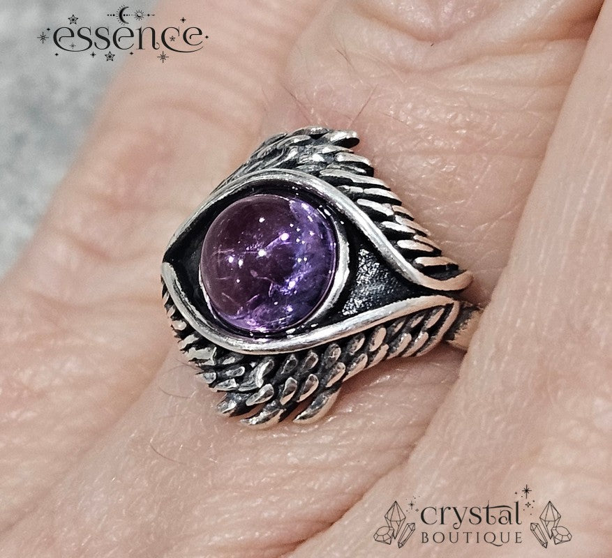 Amethyst Eye Adjustable S925 ring