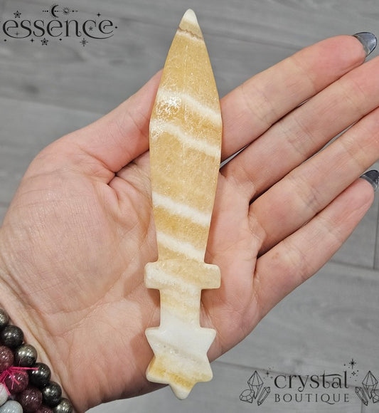Orange Calcite Dagger