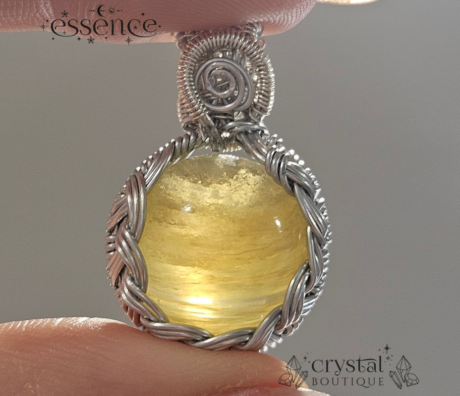 Yellow Mica Anxiety Pendant