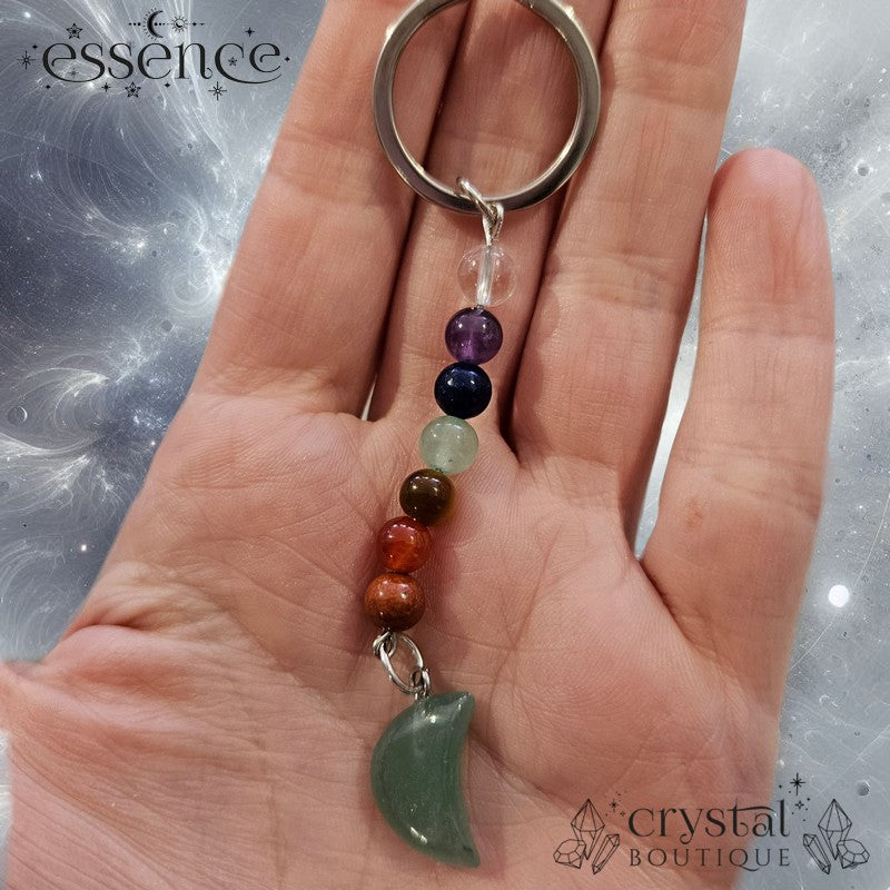 Green Aventurine Chakra Key Ring