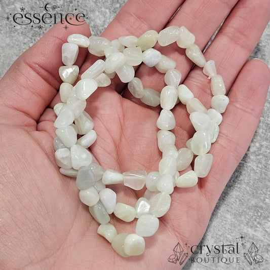 Green Moonstone Smooth Chip Bracelet