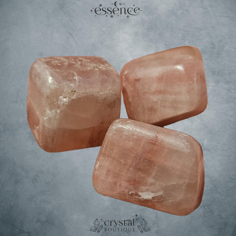 Strawberry Calcite Tumbled Stone