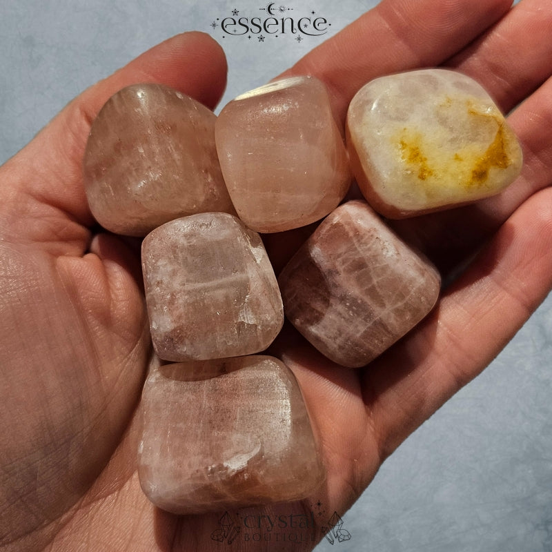 Strawberry Calcite Tumbled Stone