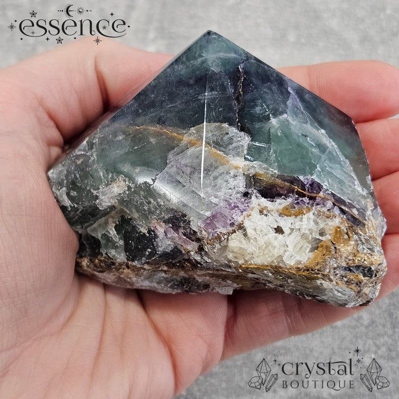 Fluorite Cut Base Point – 385g