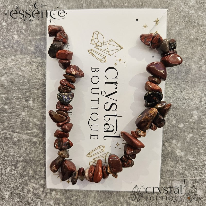 Red Jasper Chip Bracelet