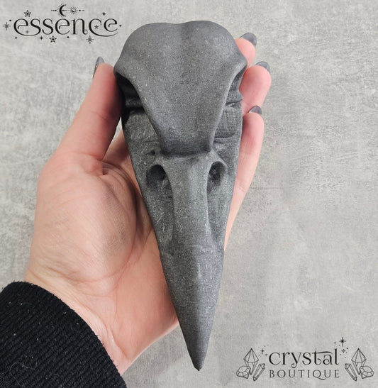 Shungite Raven Skull 253gms