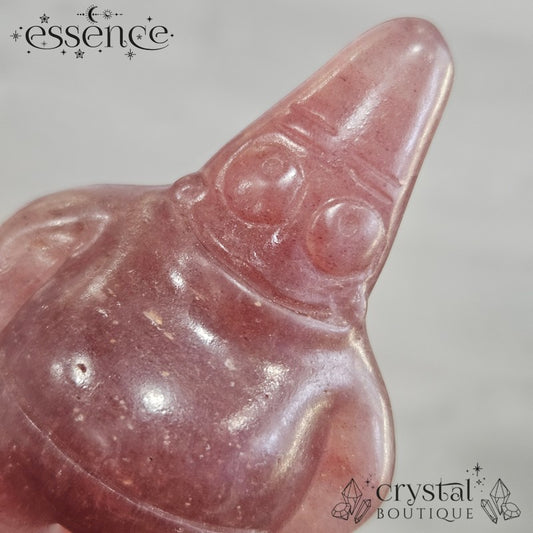 Strawberry Quartz Patrick-Inspired Crystal Carving