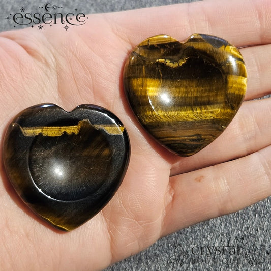Tigers Eye Heart Shaped Worry Stone